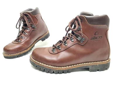 ALICO Italia Todo Cuero Senderismo Mochilero Botas Para Hombre EE. UU. 9,5 M Foto 1 de 4