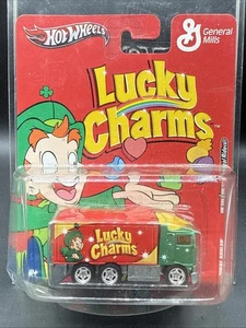 2011 Hot Wheels LUCKY CHARMS HIWAY HAULER red green GENERAL MILLS very nice - Picture 1 of 3