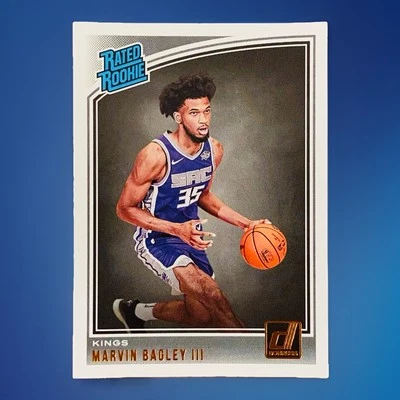 2018-19 DONRUSS MARVIN BAGLEY III RATED ROOKIE RC #168 NM+ SACRAMENTO KINGS - Image 1 of 2