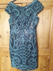 Stunning Adrianna Papell Blue Evening/Wedding/Cocktail Dress Size 12 - Picture 1 of 14