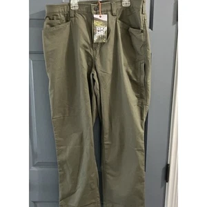 NWT Duluth Trading Co Alaskan Hardgear Black Stone Run Relaxed Pants Size 14S - Picture 1 of 9