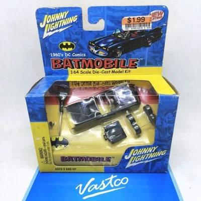 Johnny Lightning Batman 1960's DC Comics Batmobile 1/64 Scale Diecast Model Kit - Image 1 of 4