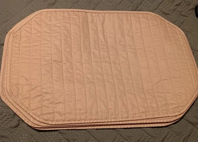 Set Of 6 Pink Placemats 19 Inches X 12 Inches - Image 1 of 4