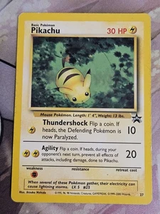 Pikachu 27/53 Wotc Promo Regular Pokémon TCG LP W/ Scratch - Imagen 1 de 4