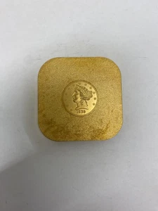 Moneda placa chapada en oro 24K #25 1839 LIBERTY HEAD 000081 - Imagen 1 de 6