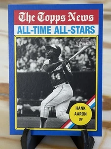 2025 Topps Heritage Hank Aaron Dark Blue Border Braves - Bild 1 von 2