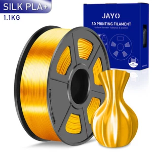 Filamento stampante 3D JAYO SILK PLA+ oro 1,75 mm 1,1 kg lucido metallizzato non fragile - Foto 1 di 9