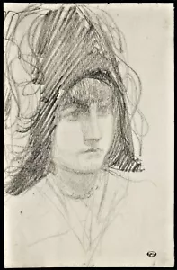 Dessin attribué à Bernhard CAHN ( Bernard Becan) Stockholm - Foto 1 di 2