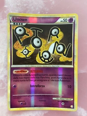 Unown 54/123 HOLO RARA italiano PV50 ottime condizioni - Immagine 1 di 4