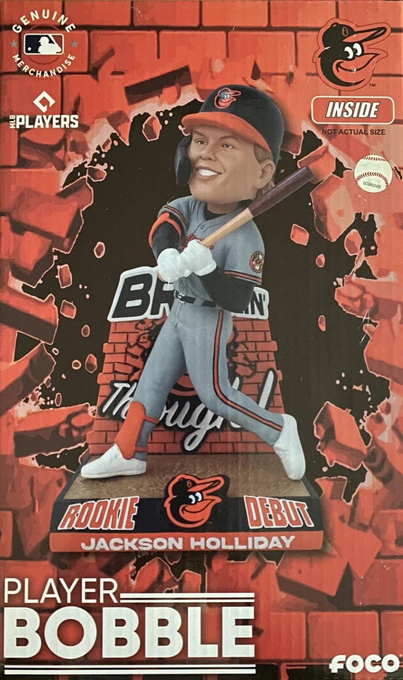 Jackson Holliday Baltimore Orioles Rookie Debut Bobblehead #/144 - Image 1 of 1