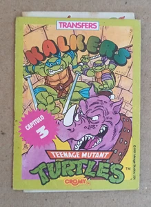 Vintage 1990's TMNT Ninja Turtles Kalkers transfers #3 new! Argentina - Picture 1 of 5