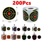 200Pcs/Roll 3 inch Bullseye Splatter Adhesive Target Sticker For Range Shooting
