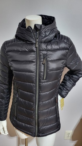 NUOVA GIACCA TAMPONE MICHAEL KORS TRAPUNTATA A MANICHE LUNGHE NERA CONFEZIONABILE TAGLIA M