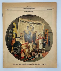 Los Angeles Times Supplement, August 4, 1968, NBC News, Political Memorabilia - Picture 1 of 10