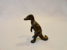 RARE Vintage SRG Metal TRACHODON Miniature Dinosaur Toy Figure Figurine 2 in GC