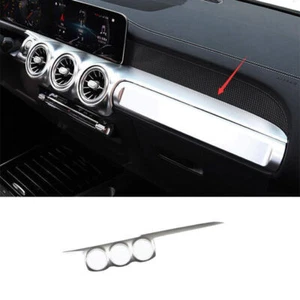 Central Console Dashboard Strip Trim 1PCS For Benz GLB W247 2020-22 Matte Silver - Picture 1 of 5