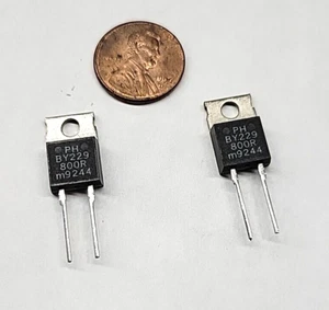 BY229-800R Phillips RECTIFICADOR RECUPERACIÓN SUAVE 8 AMP 800V A 220 (2PCs) - Imagen 1 de 1