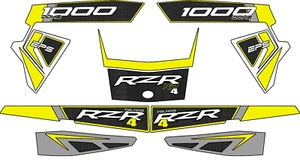Graphics Kit Sticker Decal Polaris RZR 1000 XP (2014-2018) 4 Doors - Picture 1 of 6