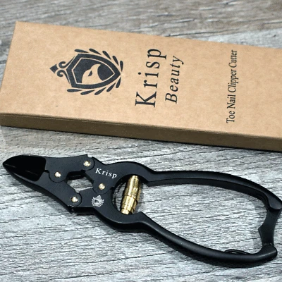 KRISP BEAUTY HEAVY DUTY INGROWN THICK TOE NAIL CLIPPERS CUTTERS PODIATRY CHIROPODY TOOL BLACK