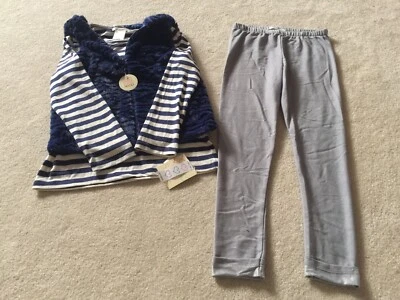 Nuevo lote de 3 piezas de autoestima para niñas manga L, sudadera con capucha y leggings de piel sintética Foto 1 de 4