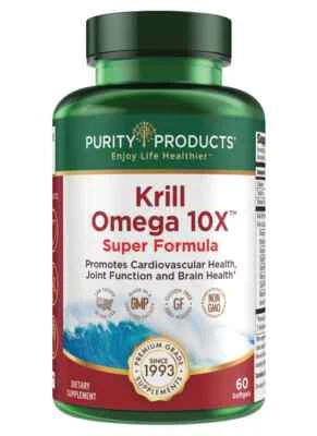 Purity Products Krill Omega 10X Super Formula - 60 Softgels - Image 1 of 2