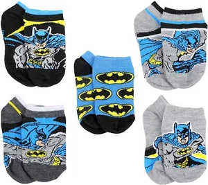 DC Comics ☆ Confezione da 5 calzini Batman per bambini e bambini ☆ 7-10 o 10-4 - Foto 1 di 6