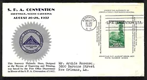 797 10c Stamp (1937) THE GREAT SMOKY MOUNTAINS SPA FDC BY THE KAPNER CACHETS !!! - Picture 1 of 1