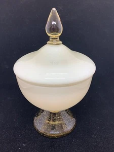 Empoli Gray/white Covered Candy Dish - Picture 1 of 6