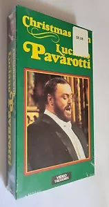 NEW SEALED-Christmas With Luciano Pavarotti (VHS, 1989) - Foto 1 di 11