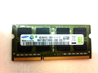 Lenovo ThinkPad T530 T530i Samsung So-dimm Memory Ram 4GB pc3-12800s 03X6561 225 - Image 1 of 2