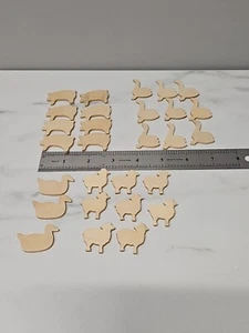 Unfertiges Holz Sortiment Posten Ente Gans Schwein Schaf Tole Malerei Kunsthandwerk - Bild 1 von 6