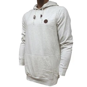 Oakley Langley Hoodie Mens Size XL White Heather Fleece Hooded Jumper Sweater - Picture 1 of 5