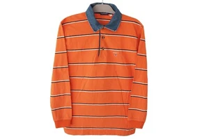 Vintage GANT Rugby Shirt long sleeve T-Shirt collared Size Women's M orange 00s - Picture 1 of 4