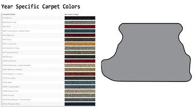 Alfombrilla de maletero para Ford Mustang 1979-1993 cupé ACC EN alfombra Cutpile Foto 1 de 4