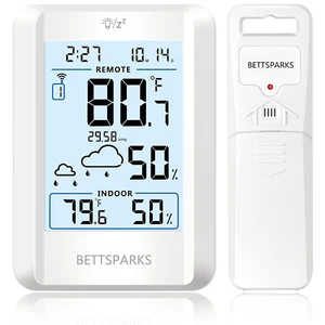 Indoor Outdoor Thermometer Wireless Remote Temperature & Humidity Monitor, insid - Picture 1 of 9