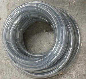 K010-0812X100 Kuri-Tec Clear Tubing | 1/2" ID | 3/4" OD | PVC | 100ft Length - Picture 1 of 2