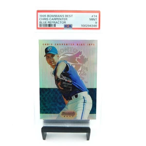Bowman's Best Refractor 1995 Chris Carpenter #74 PSA 9 como nuevo novato - Imagen 1 de 2