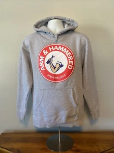 Steve Will Do It Full Send Arm & Hammered Gray Hoodie Size Large - Bild 1 von 11