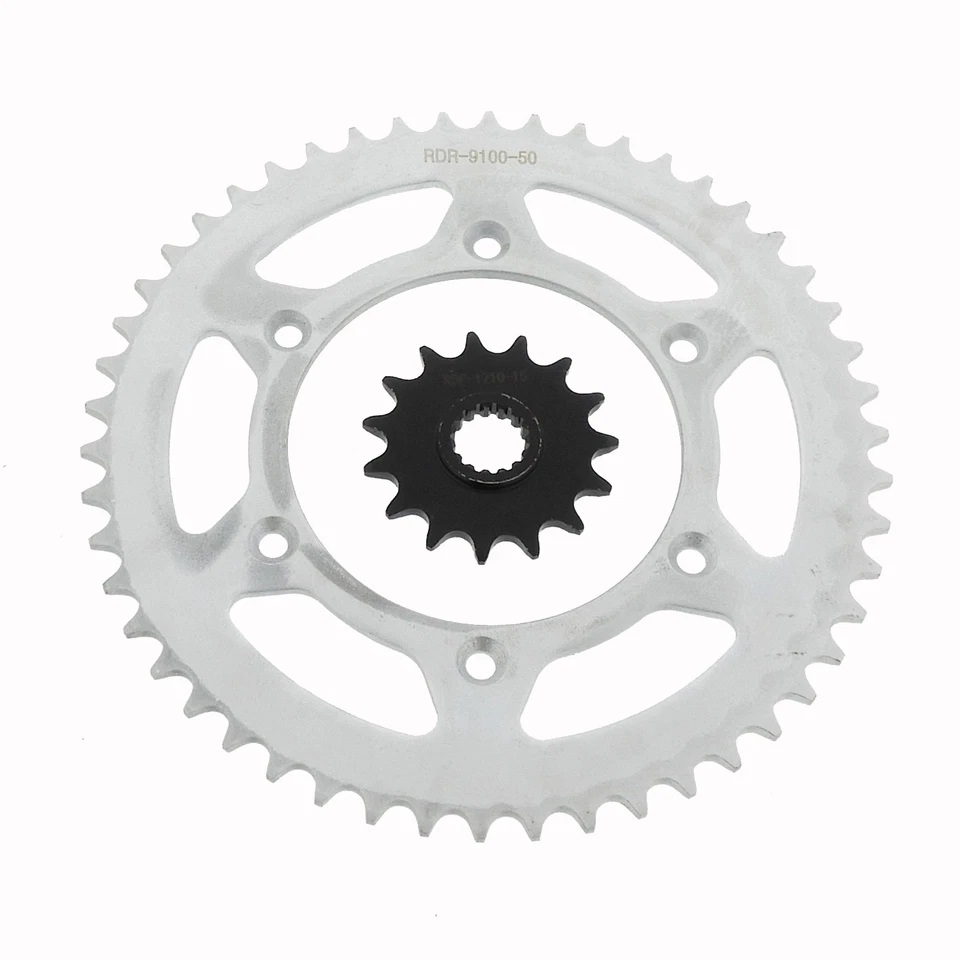 Sprockets for KTM 525 SX 2003 - 2006 Front 15 Tooth and Rear 50 Tooth Sprocket - Image 1 of 4