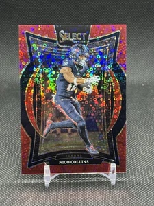 Panini Select 2024 - Concourse Nico Collins #86 Red Disco Prizm/49 - Imagen 1 de 2