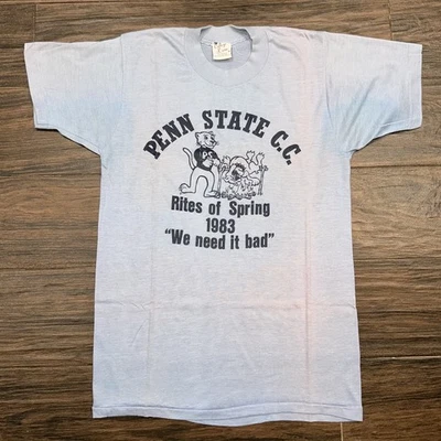 Vintage 1983 Penn State Nittany Lions Sugar Bowl Shirt Single Stitch Size Small  - Image 1 of 4