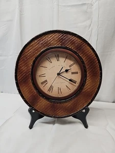  London England Wall Clock Handcrafted Tone Wall Wood&ceramic working  Sz12, 5/8 - Picture 1 of 6