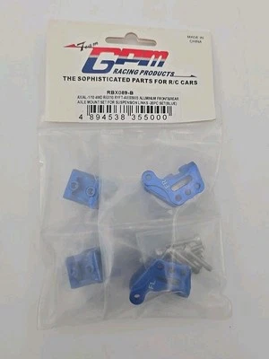 RC 1:10 Front+Rear Axle Mount Set for Suspension Links AXIAL RBX10 Ryft 4WD Blue - Image 1 of 4