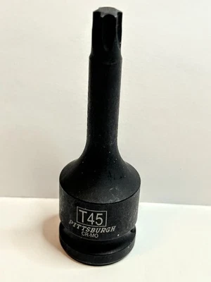 Pittsburgh Impact Torx Star Bit Socket T45 x 1/2" -Free USA Shipping - Image 1 of 2