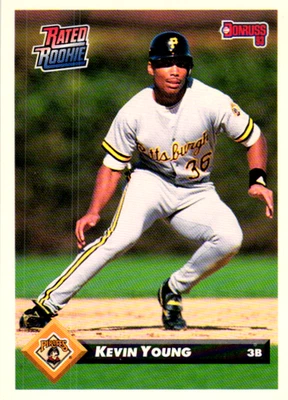 Kevin Young Pittsburgh Pirates 1993 Donruss Rated Rookie Card #452 - Image 1 of 2