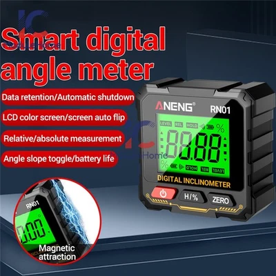 ANENG Magnetic Digital Level Box LCD Angle Finder Protractor Inclinometer Gauge - Image 1 of 4