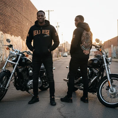 *HEADRUSH* (Negro) ~Headrush Motors Elegido Pocos~ Sudaderas con Cremallera Foto 1 de 4