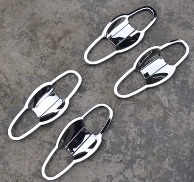 Manija de puerta cromada cuenco taza cubierta moldura para Toyota Highlander 13-18 RAV4 14-19 Foto 1 de 3