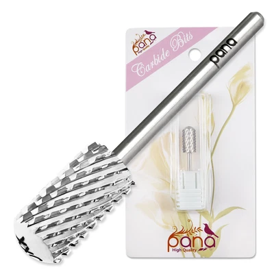PANA 3/32" Shank Size - Silver Large Barrel Smooth Top Carbide Bit (2XC)