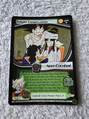 DBZ Dragon Ball Z FOIL Saiyan Concentration CCPP2 CCG Limited Babidi Saga Promo - Image 1 of 4